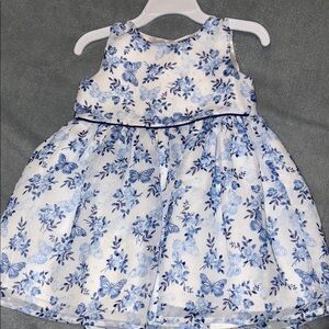 Blue Floral Kids Dress
